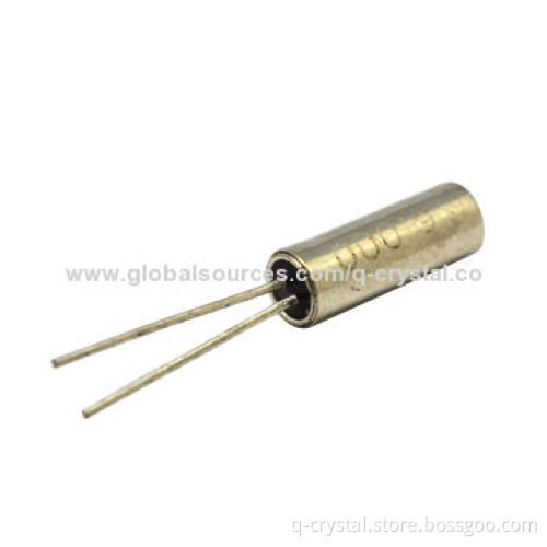 Cylinder quartz crystal, 12.270MHz frequency, 20pF load capacitance, +/-15pF frequency tolerance